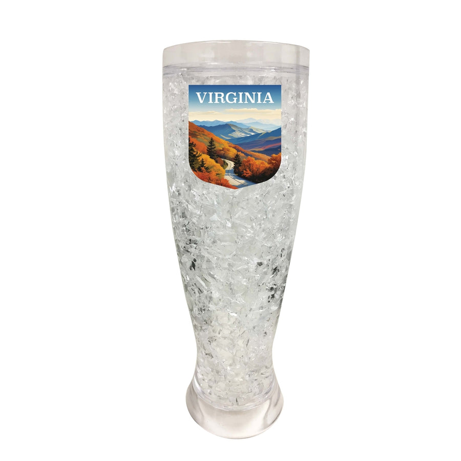 Virginia Design A Souvenir 16 oz Plastic Broken Glass Frosty Mug Image 1