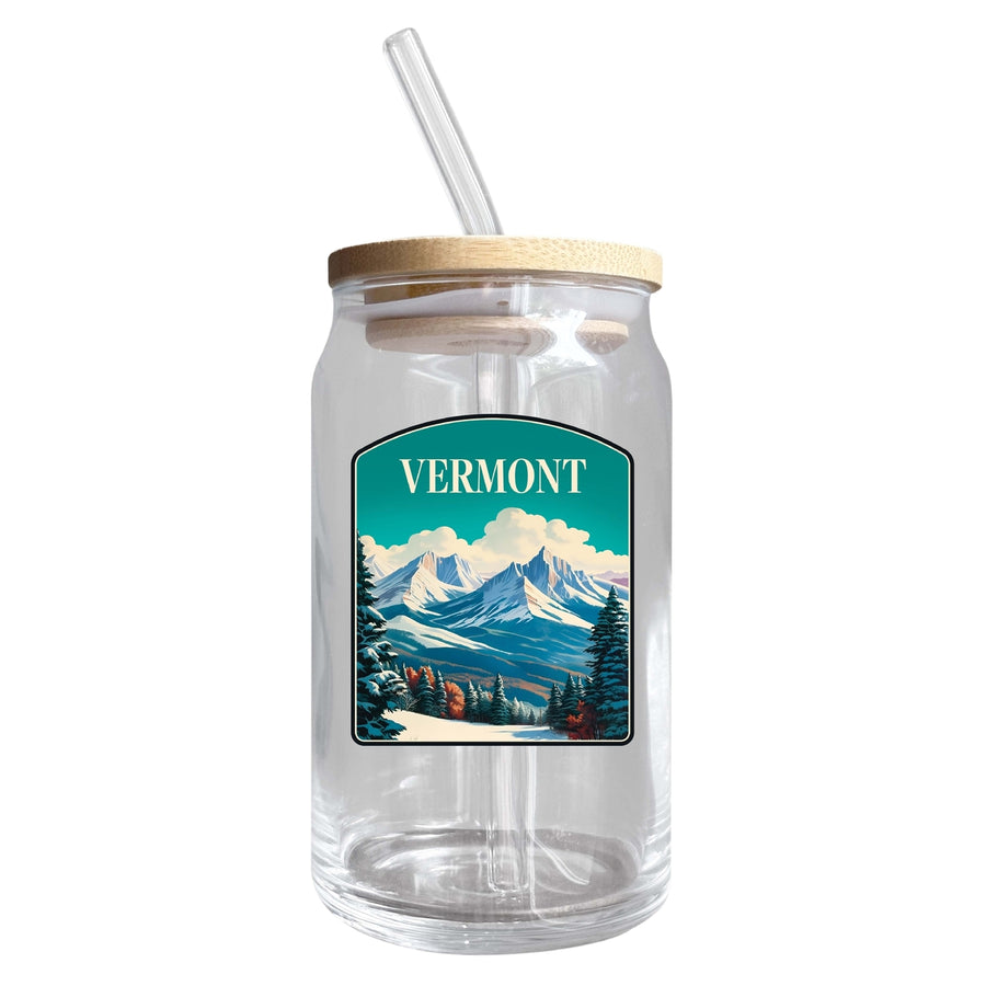 Vermont Design A Souvenir 12 oz Beer Can Glass Image 1