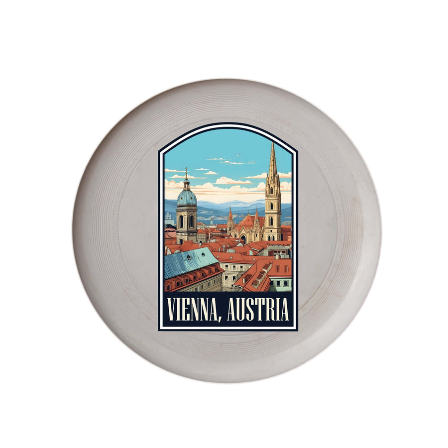 Vienna Austria Design B Souvenir Frisbee Flying Disc Image 1