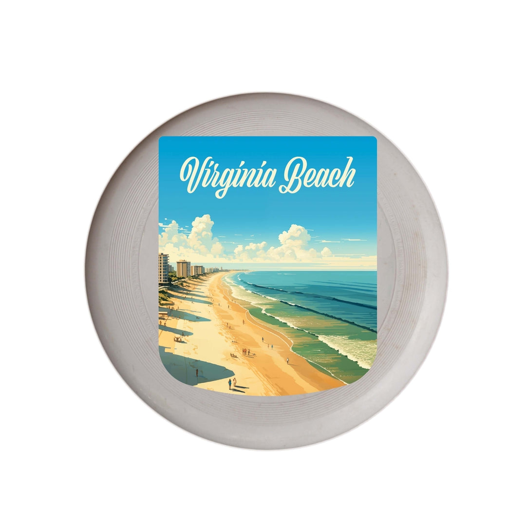 Virginia Beach Virginia Design B Souvenir Frisbee Flying Disc Image 1