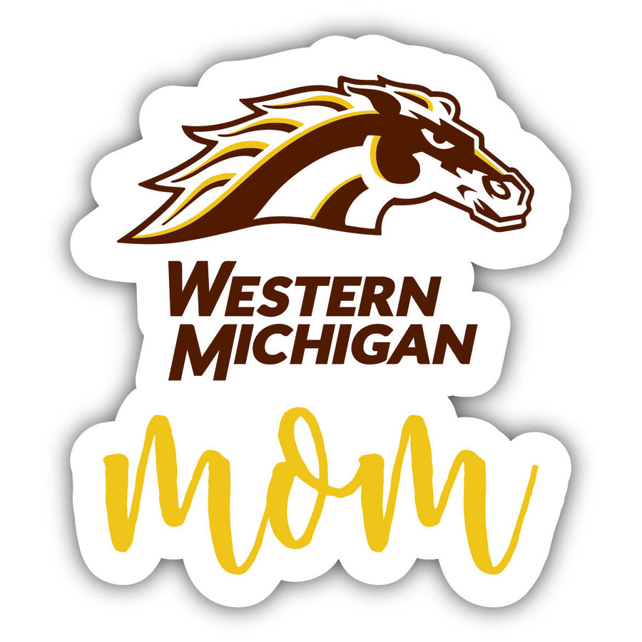 Western Michigan University 4-Inch Proud Mom Vinyl Decal Sticker Officially Licensed Collegiate Product Image 1