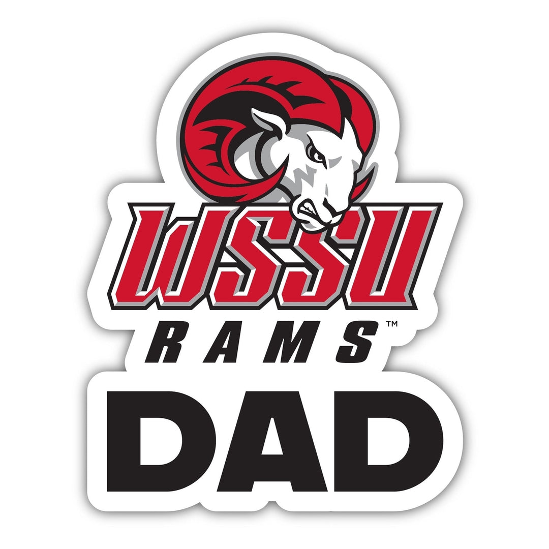 Winston-Salem State 4-Inch Proud Dad Vinyl Decal Sticker Officially Licensed Collegiate Product Image 1