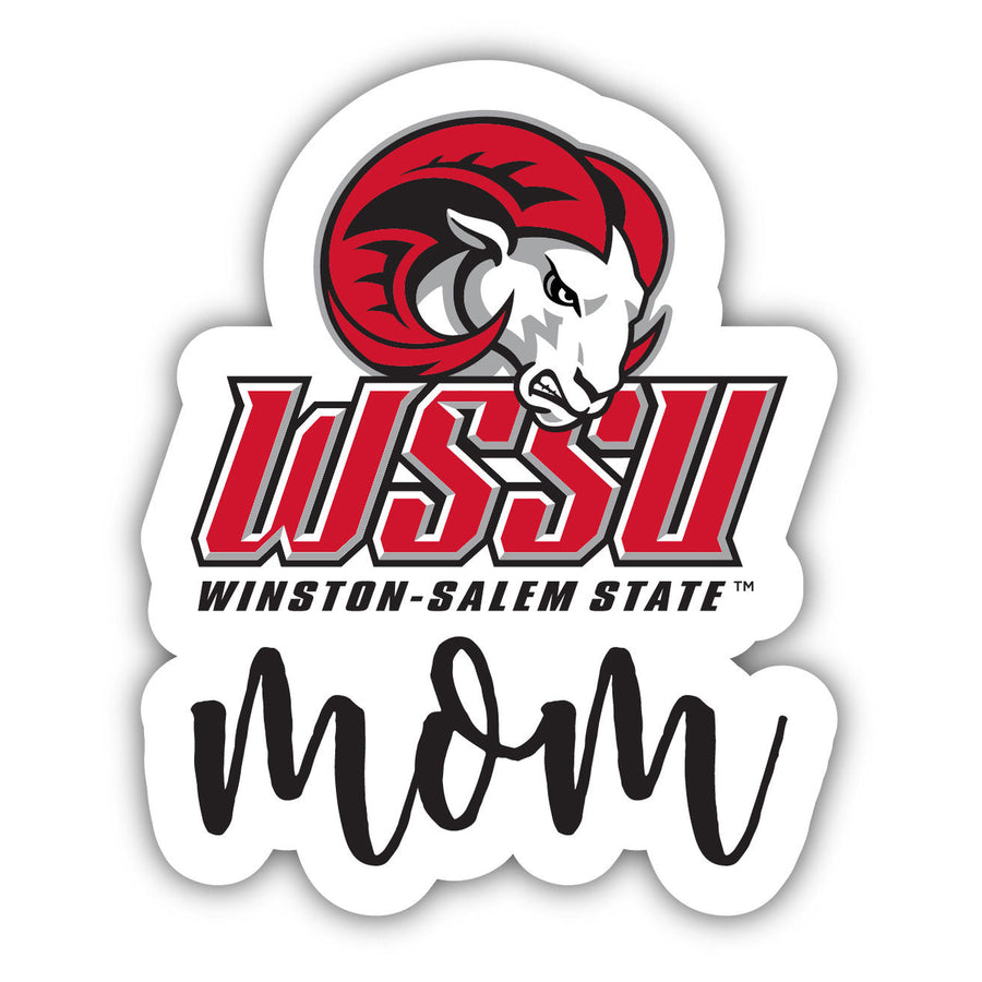 Winston-Salem State 4-Inch Proud Mom Vinyl Decal Sticker Officially Licensed Collegiate Product Image 1