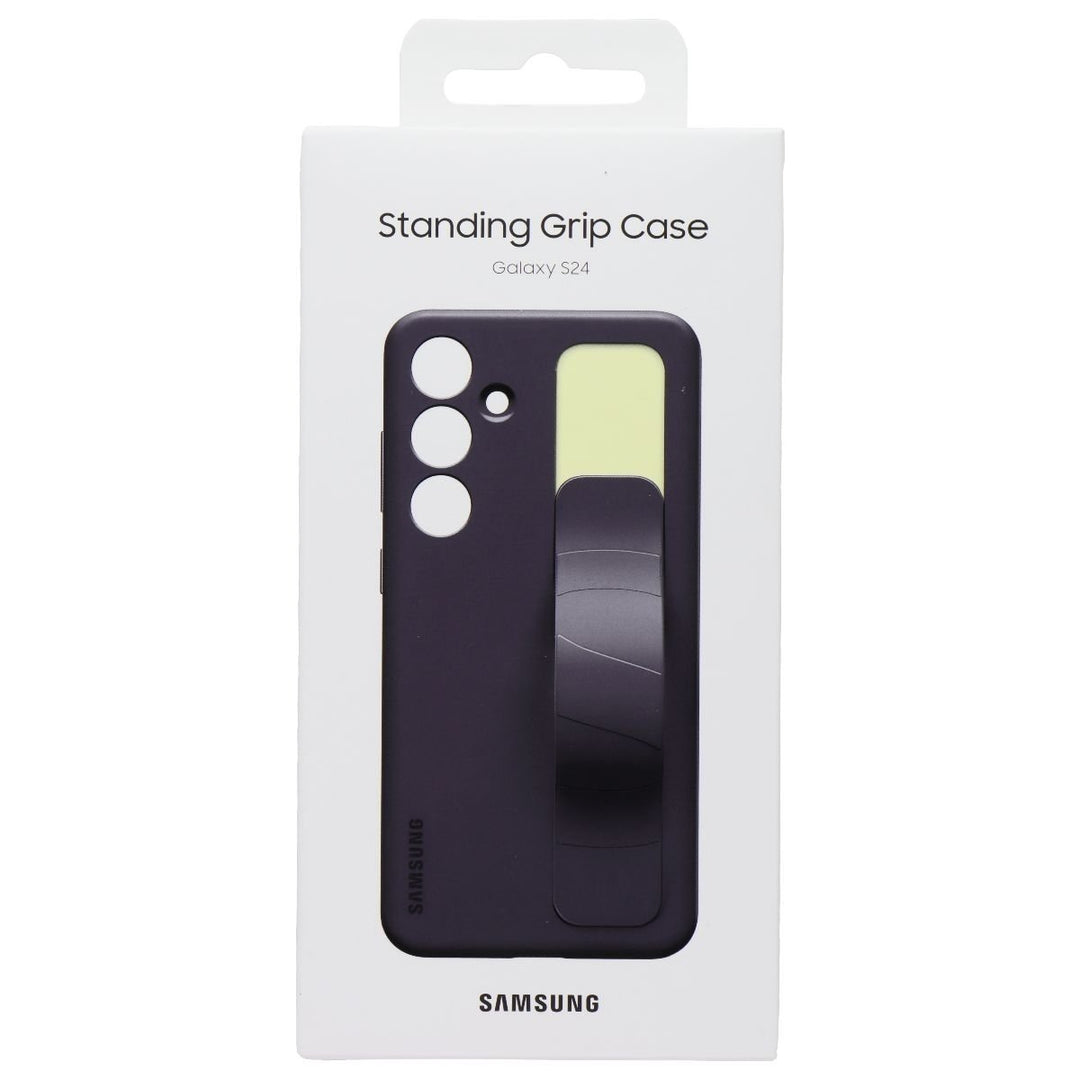 Samsung Official Standing Grip Case for Samsung Galaxy S24 - Dark Violet Image 1