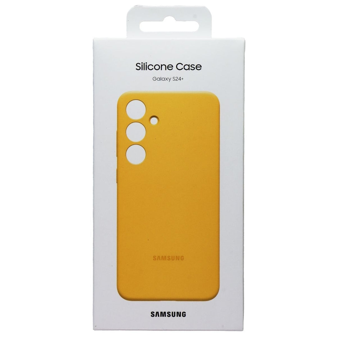 Samsung Official Silicone Case for Samsung Galaxy S24+ (Plus) - Yellow Image 1