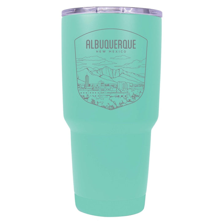 Albuquerque Mexico Souvenir 24 oz Engraved Insulated Stainless Steel Tumbler Image 1