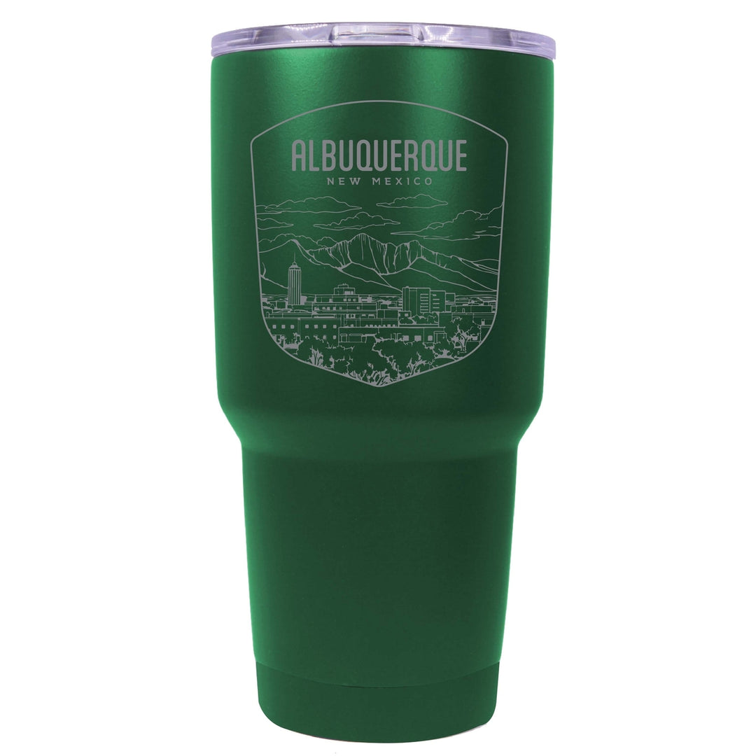 Albuquerque Mexico Souvenir 24 oz Engraved Insulated Stainless Steel Tumbler Image 3