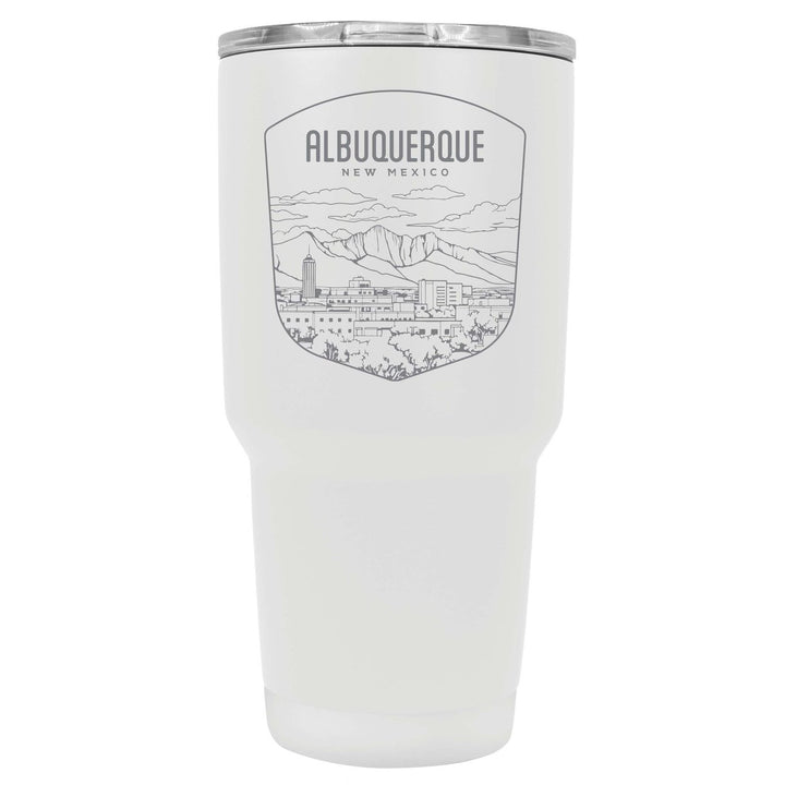 Albuquerque Mexico Souvenir 24 oz Engraved Insulated Stainless Steel Tumbler Image 1