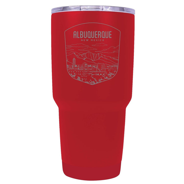 Albuquerque Mexico Souvenir 24 oz Engraved Insulated Stainless Steel Tumbler Image 1