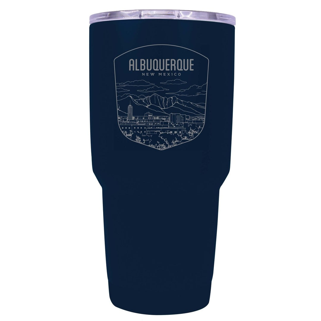 Albuquerque Mexico Souvenir 24 oz Engraved Insulated Stainless Steel Tumbler Image 6