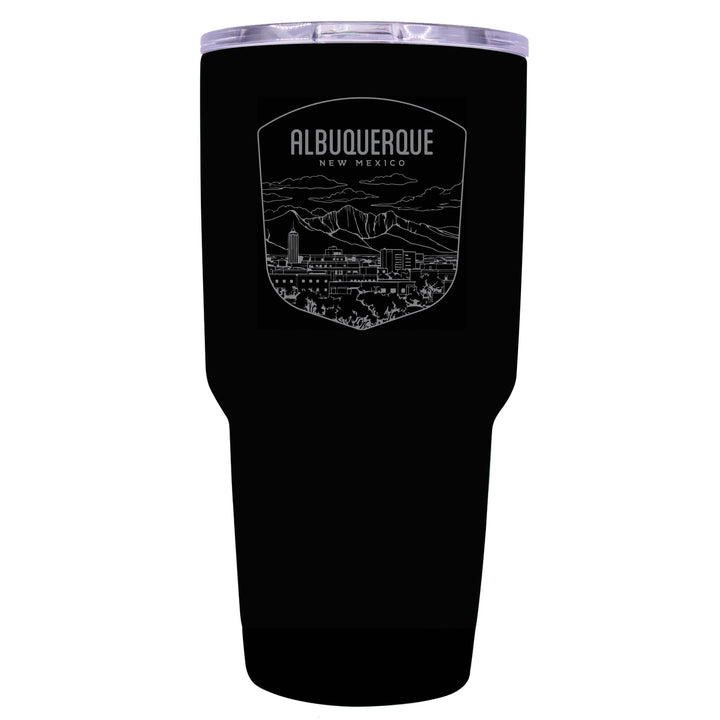 Albuquerque Mexico Souvenir 24 oz Engraved Insulated Stainless Steel Tumbler Image 8