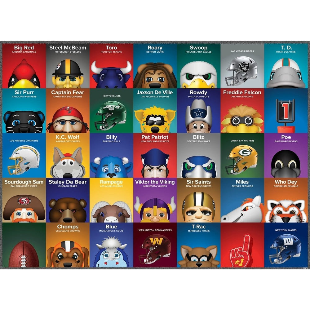 NFL Mascots 100 Piece Jigsaw Puzzle Image 2