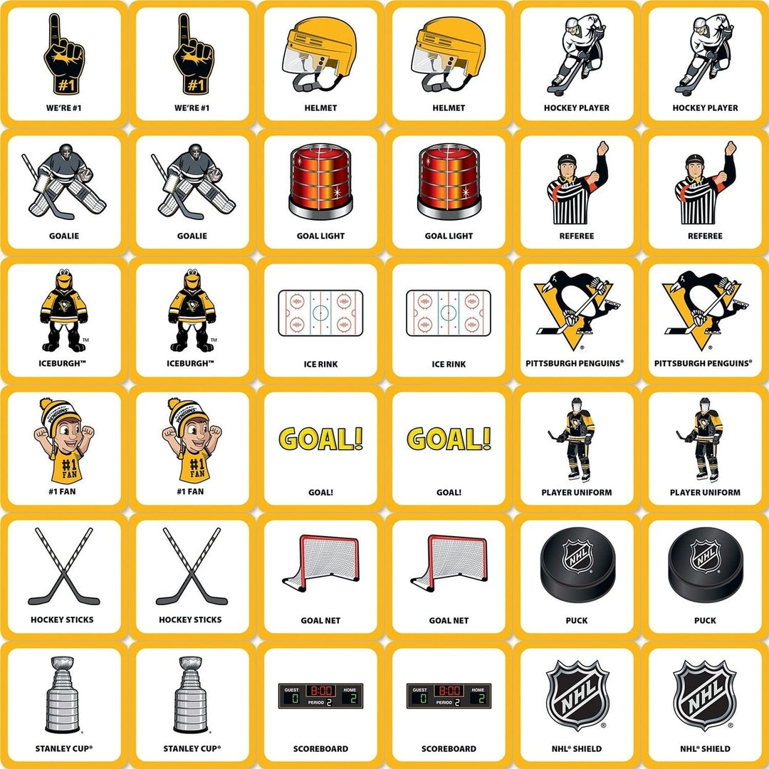 Pittsburgh Penguins Matching Game Image 2