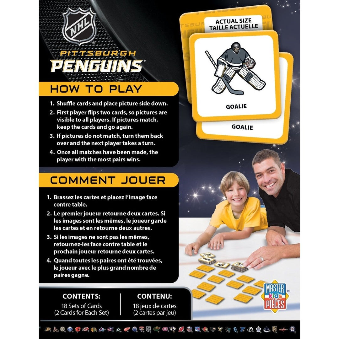 Pittsburgh Penguins Matching Game Image 3