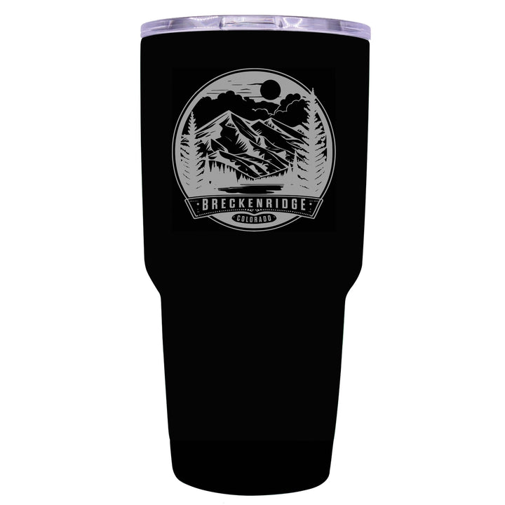 Breckenridge Colorado Souvenir 24 oz Engraved Insulated Stainless Steel Tumbler Image 1