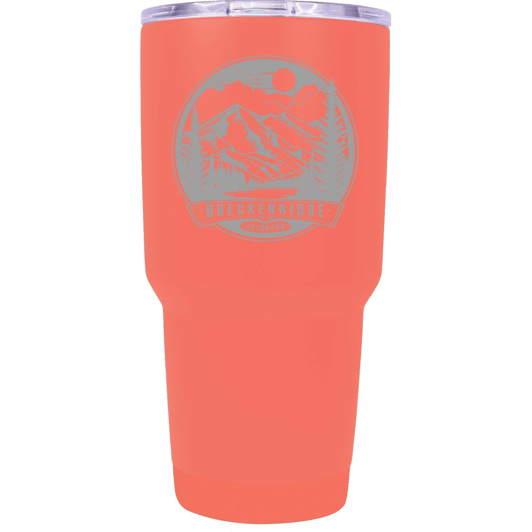 Breckenridge Colorado Souvenir 24 oz Engraved Insulated Stainless Steel Tumbler Image 2