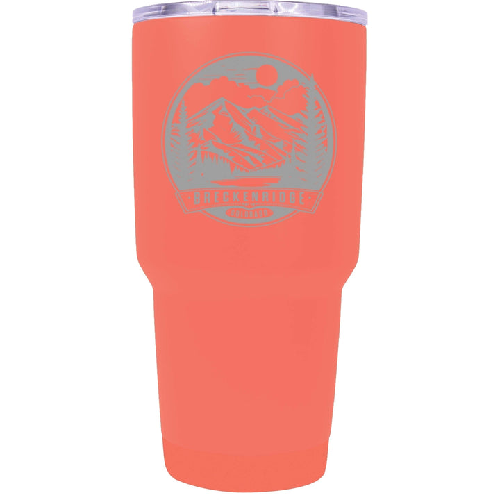 Breckenridge Colorado Souvenir 24 oz Engraved Insulated Stainless Steel Tumbler Image 2