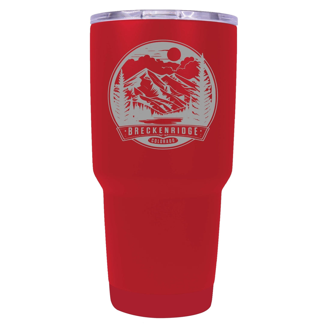 Breckenridge Colorado Souvenir 24 oz Engraved Insulated Stainless Steel Tumbler Image 3