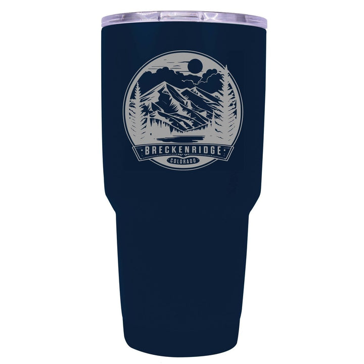 Breckenridge Colorado Souvenir 24 oz Engraved Insulated Stainless Steel Tumbler Image 1