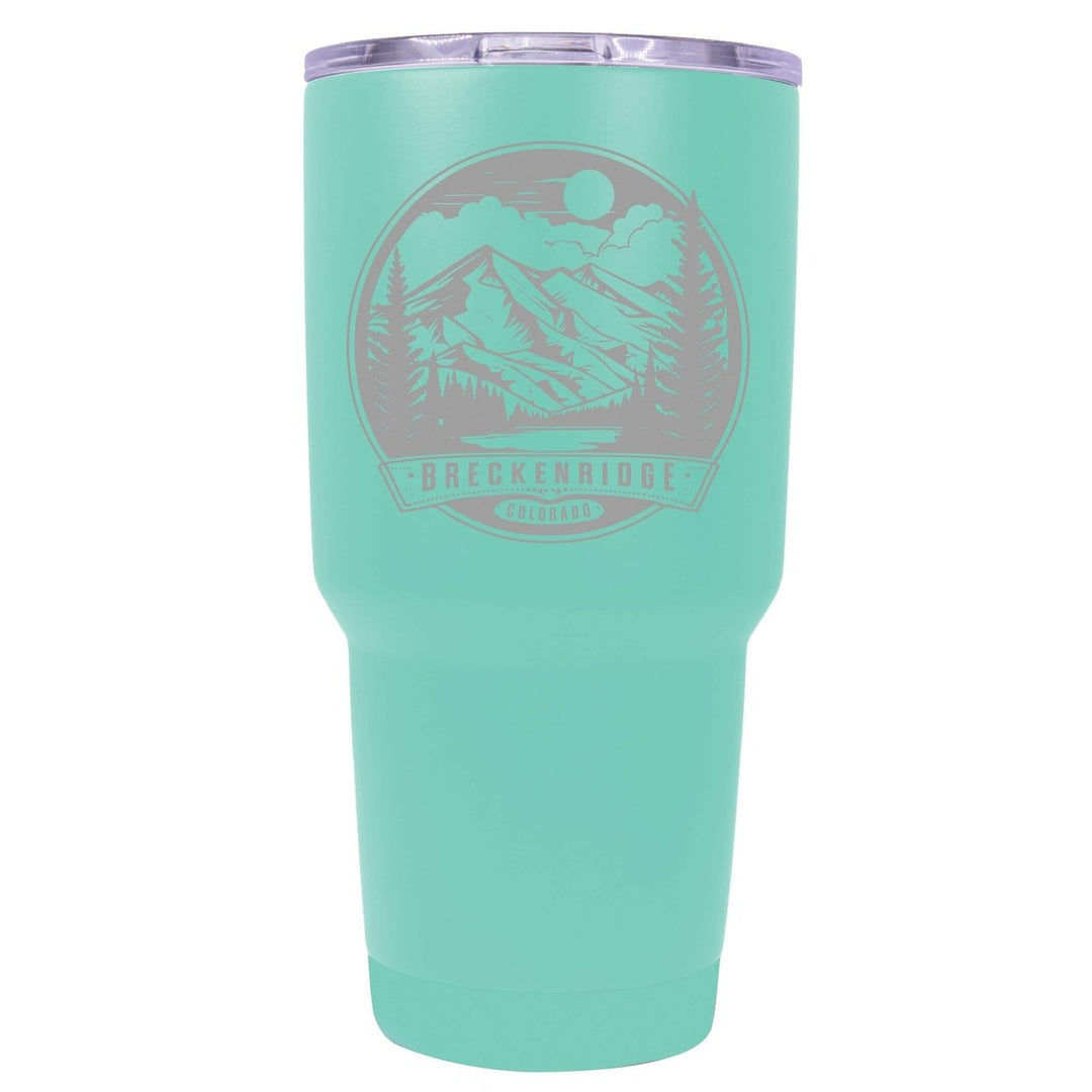 Breckenridge Colorado Souvenir 24 oz Engraved Insulated Stainless Steel Tumbler Image 8