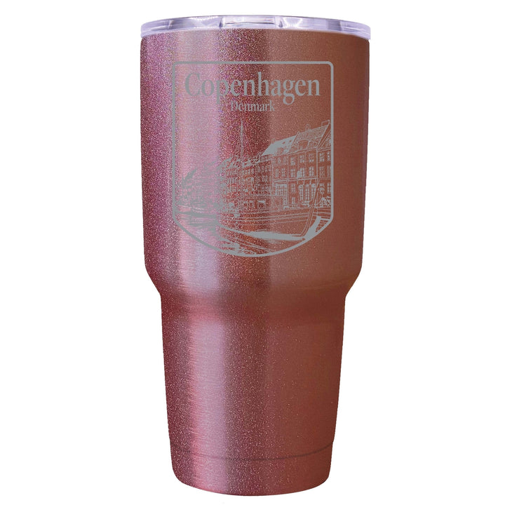 Copenhagen Denmark Souvenir 24 oz Engraved Insulated Stainless Steel Tumbler Image 2