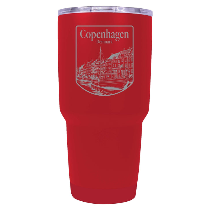 Copenhagen Denmark Souvenir 24 oz Engraved Insulated Stainless Steel Tumbler Image 3