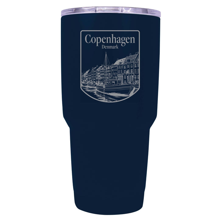 Copenhagen Denmark Souvenir 24 oz Engraved Insulated Stainless Steel Tumbler Image 4