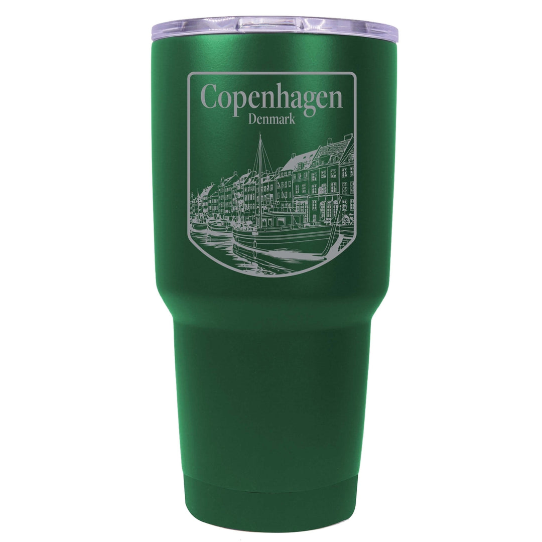 Copenhagen Denmark Souvenir 24 oz Engraved Insulated Stainless Steel Tumbler Image 4