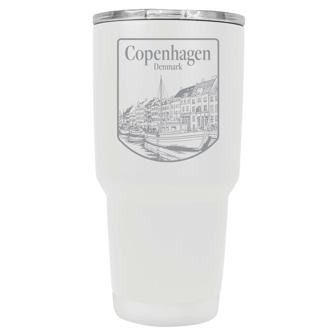 Copenhagen Denmark Souvenir 24 oz Engraved Insulated Stainless Steel Tumbler Image 8