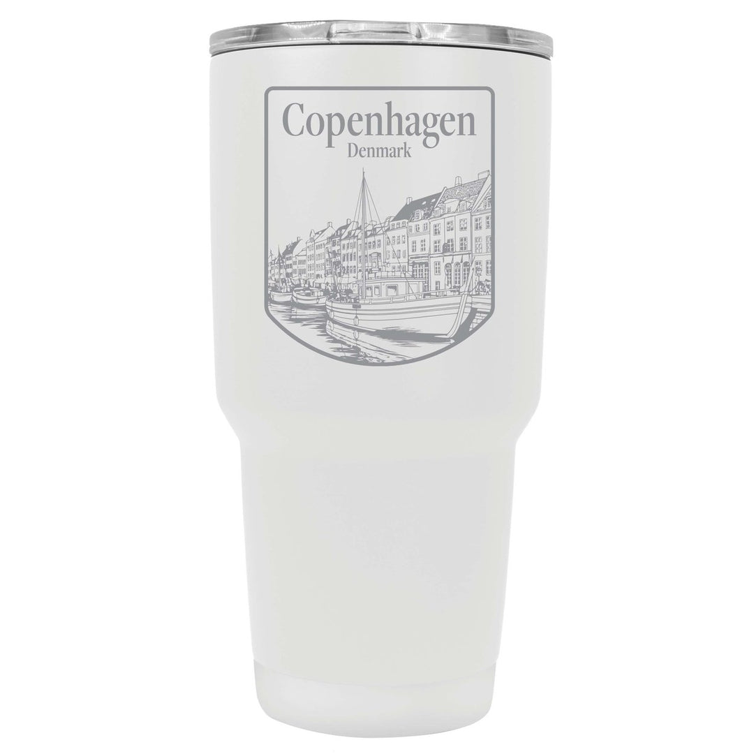 Copenhagen Denmark Souvenir 24 oz Engraved Insulated Stainless Steel Tumbler Image 1