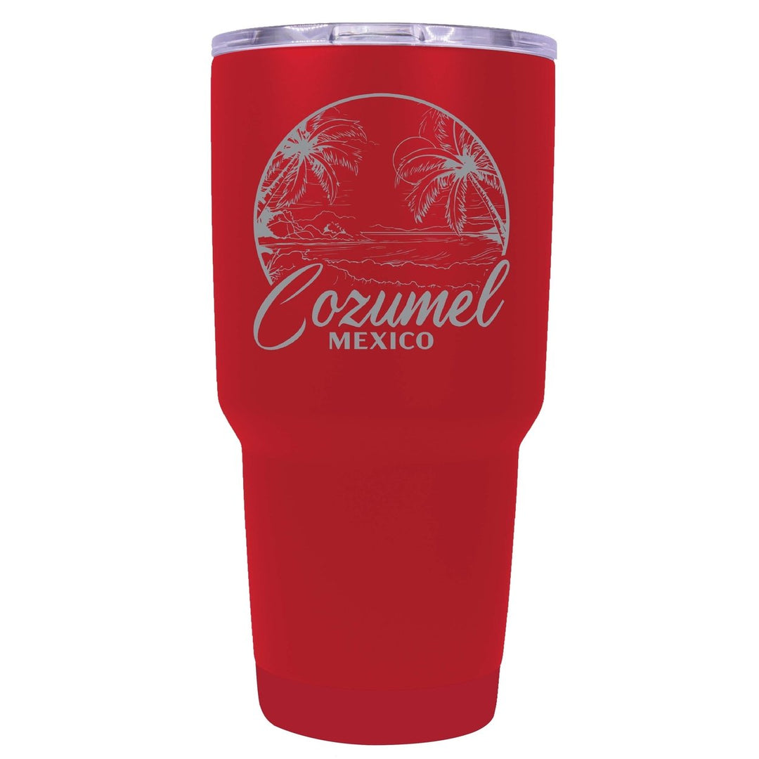 Cozumel Mexico Souvenir 24 oz Engraved Insulated Stainless Steel Tumbler Image 1