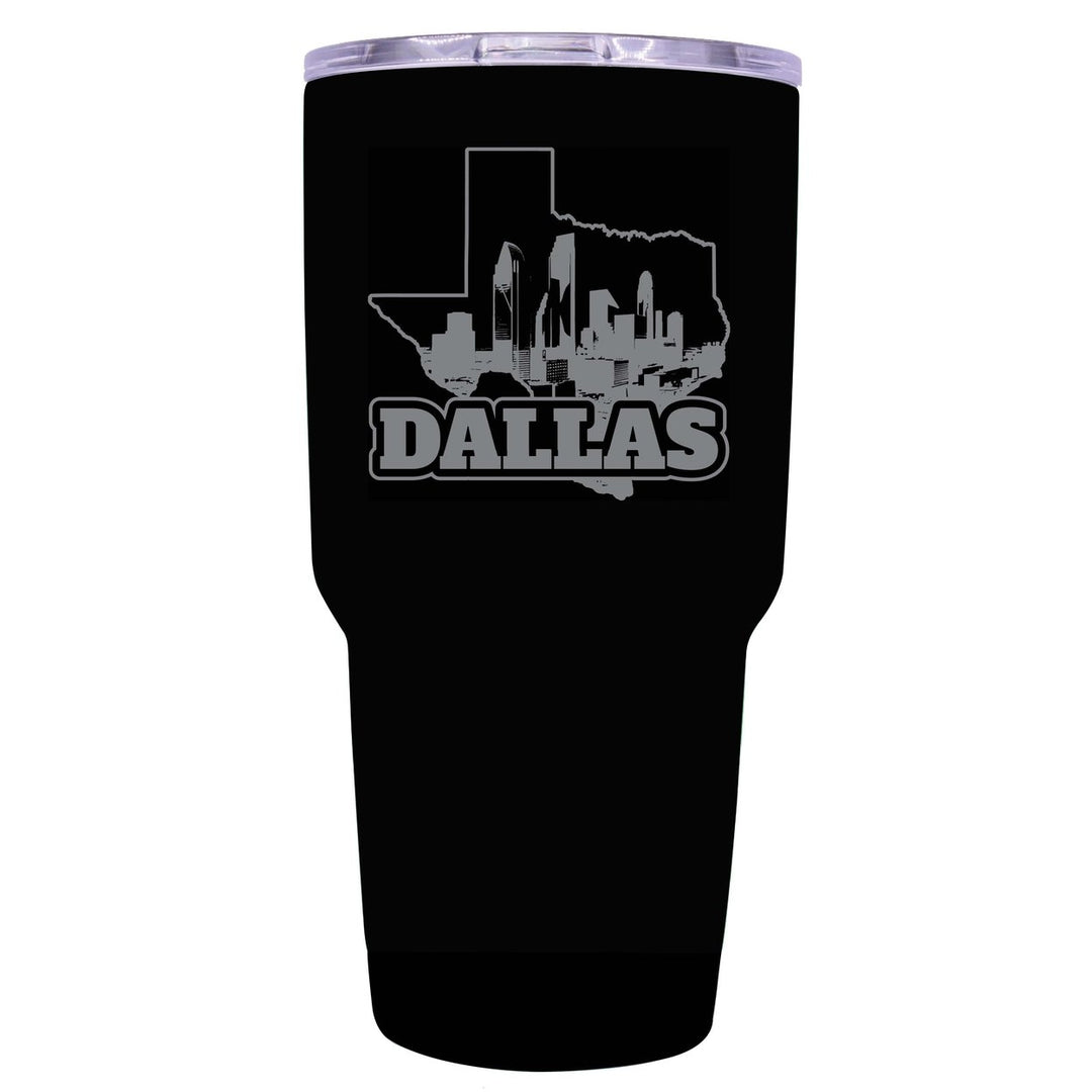 Dallas Texas Souvenir 24 oz Engraved Insulated Stainless Steel Tumbler Image 3