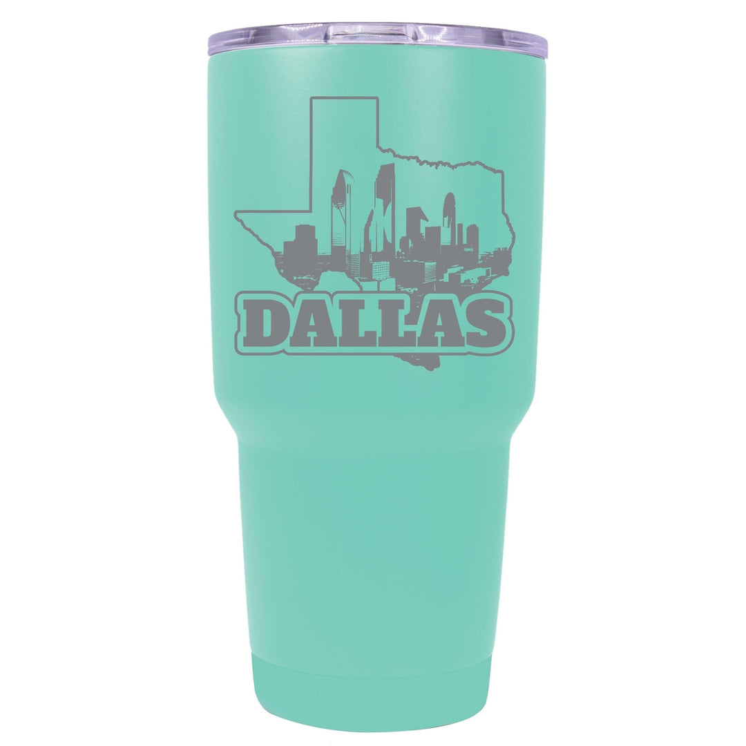 Dallas Texas Souvenir 24 oz Engraved Insulated Stainless Steel Tumbler Image 4