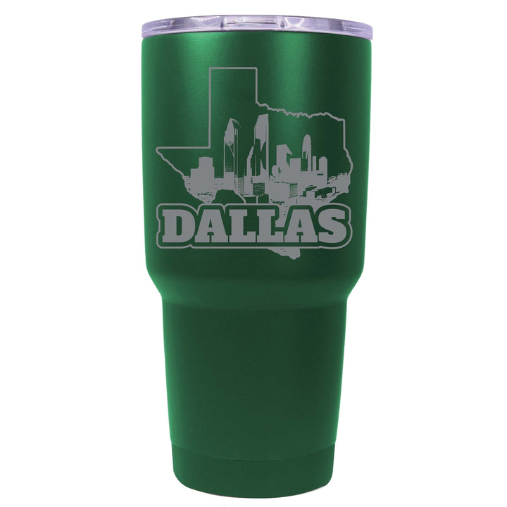 Dallas Texas Souvenir 24 oz Engraved Insulated Stainless Steel Tumbler Image 4