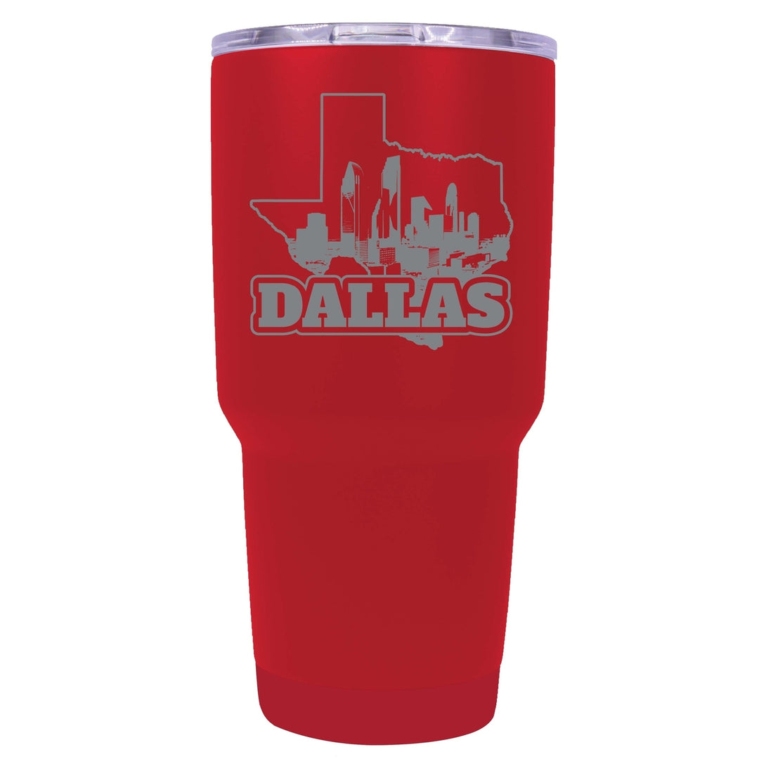 Dallas Texas Souvenir 24 oz Engraved Insulated Stainless Steel Tumbler Image 7