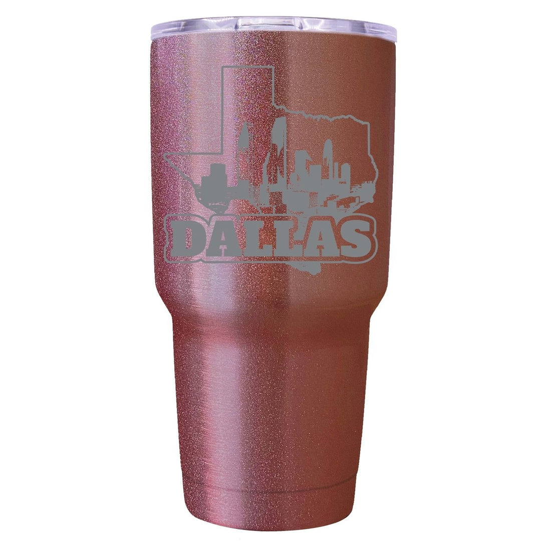 Dallas Texas Souvenir 24 oz Engraved Insulated Stainless Steel Tumbler Image 8