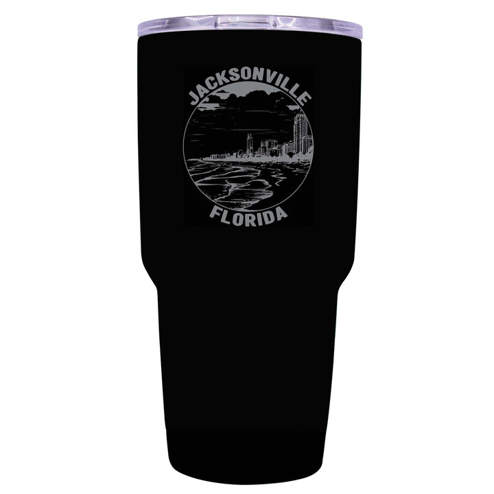 Jacksonville Florida Souvenir 24 oz Engraved Insulated Stainless Steel Tumbler Image 6