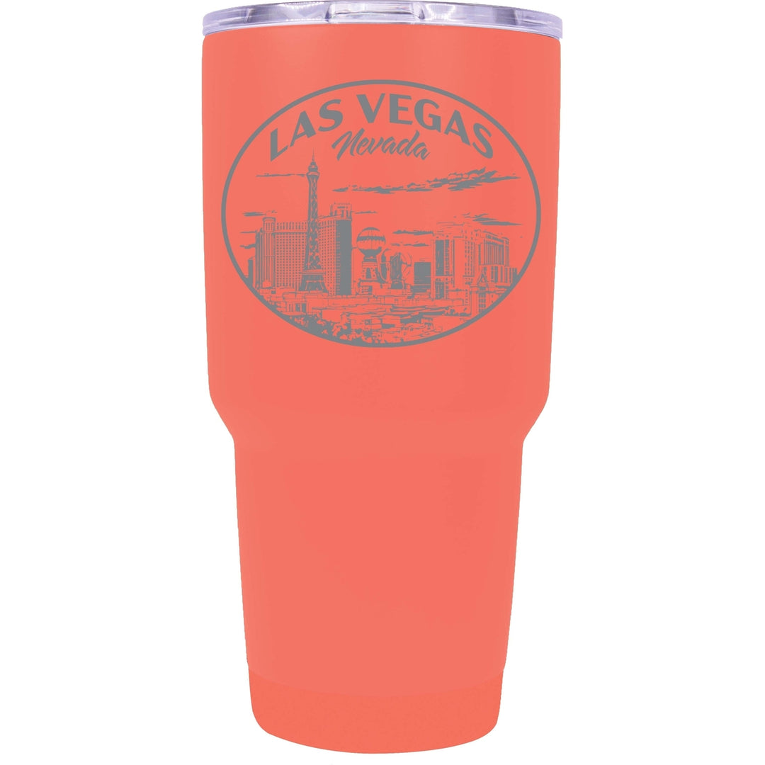 Las Vegas Nevada Souvenir 24 oz Engraved Insulated Stainless Steel Tumbler Image 1