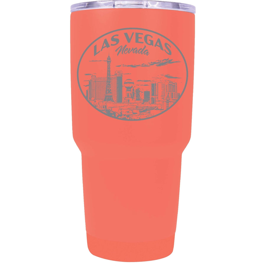 Las Vegas Nevada Souvenir 24 oz Engraved Insulated Stainless Steel Tumbler Image 1