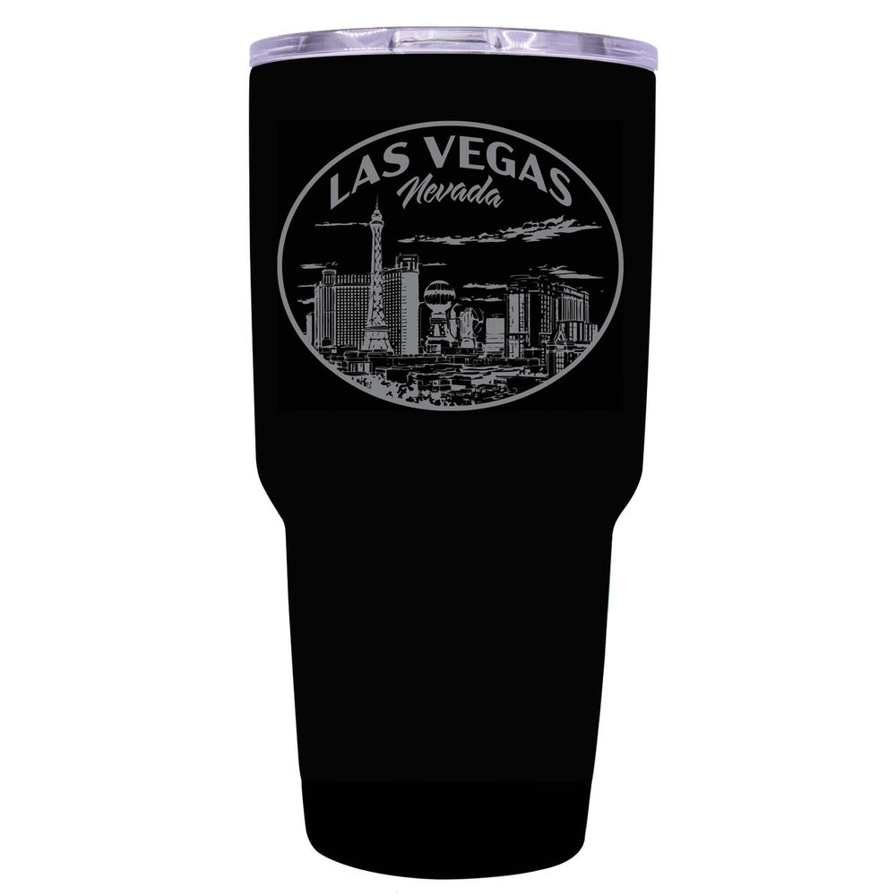 Las Vegas Nevada Souvenir 24 oz Engraved Insulated Stainless Steel Tumbler Image 2