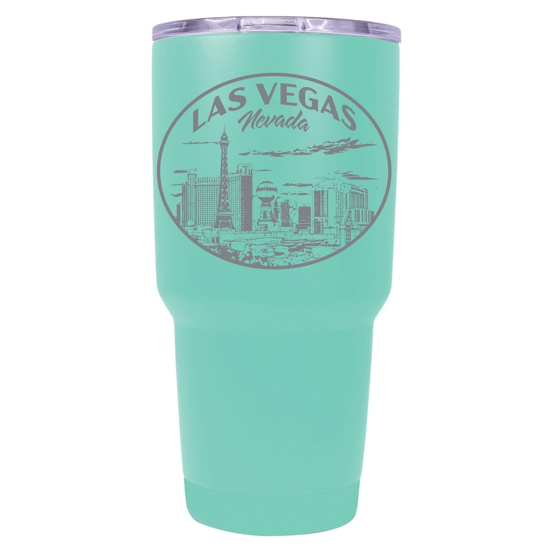 Las Vegas Nevada Souvenir 24 oz Engraved Insulated Stainless Steel Tumbler Image 1