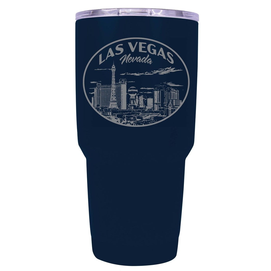 Las Vegas Nevada Souvenir 24 oz Engraved Insulated Stainless Steel Tumbler Image 1