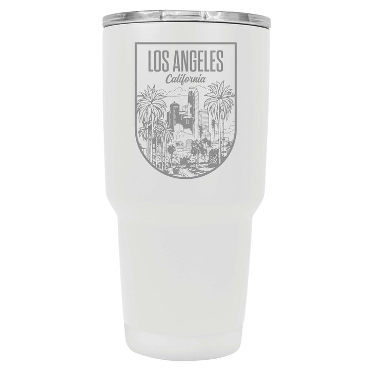 Los Angeles California Engraving 2 Souvenir 24 oz Engraved Insulated Stainless Steel Tumbler Image 1