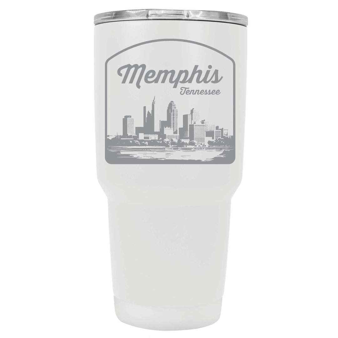 Memphis Tennessee Souvenir 24 oz Engraved Insulated Stainless Steel Tumbler Image 1