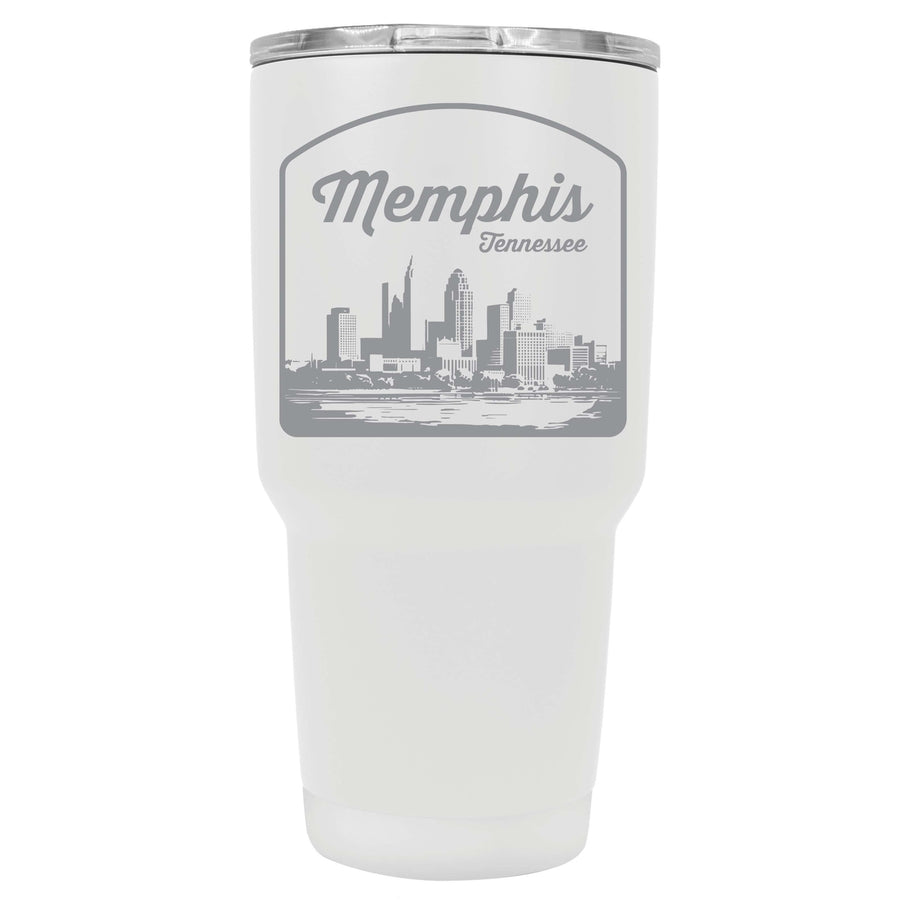 Memphis Tennessee Souvenir 24 oz Engraved Insulated Stainless Steel Tumbler Image 1