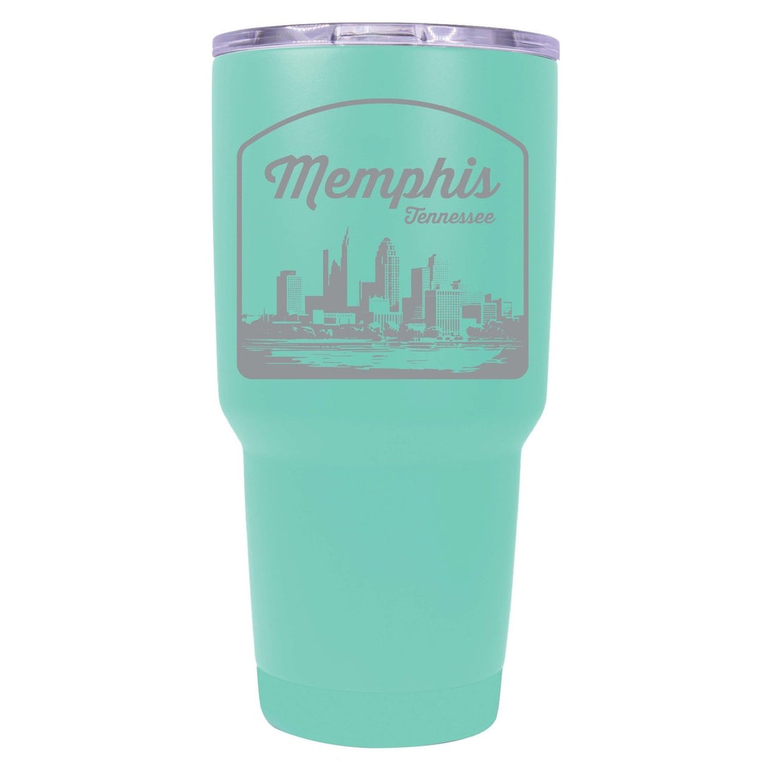 Memphis Tennessee Souvenir 24 oz Engraved Insulated Stainless Steel Tumbler Image 2