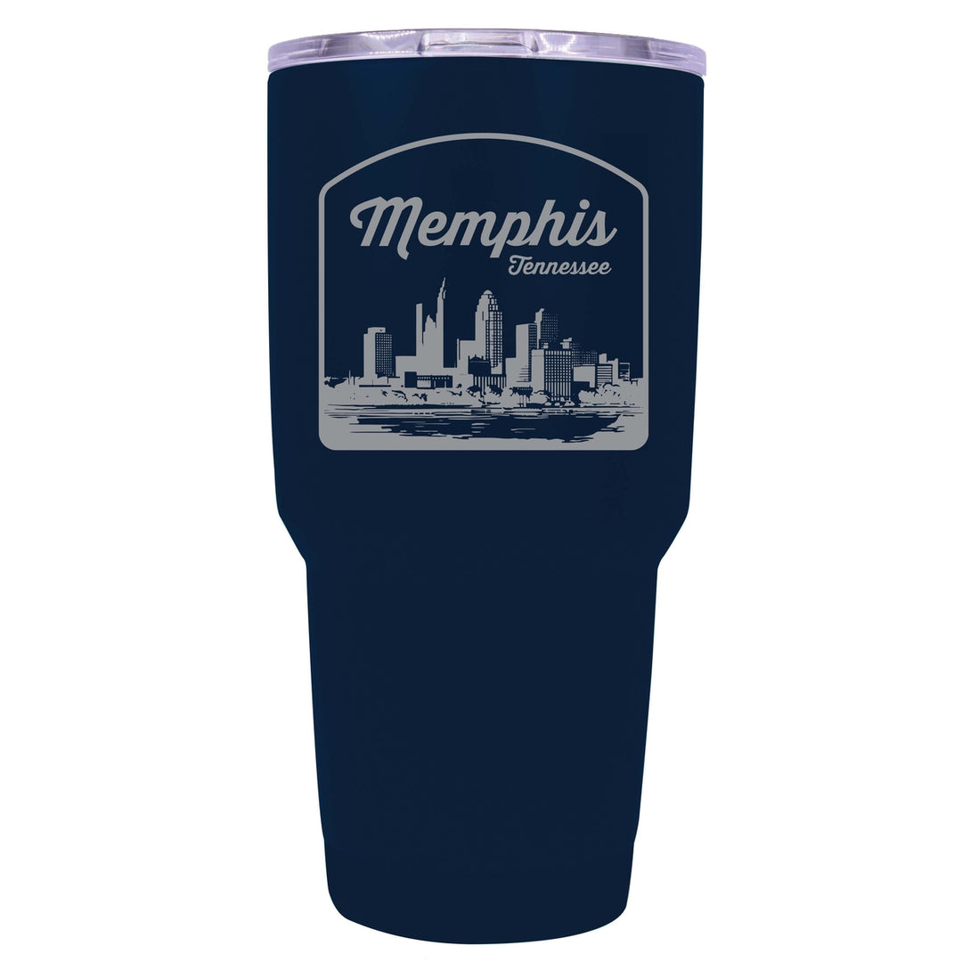 Memphis Tennessee Souvenir 24 oz Engraved Insulated Stainless Steel Tumbler Image 3