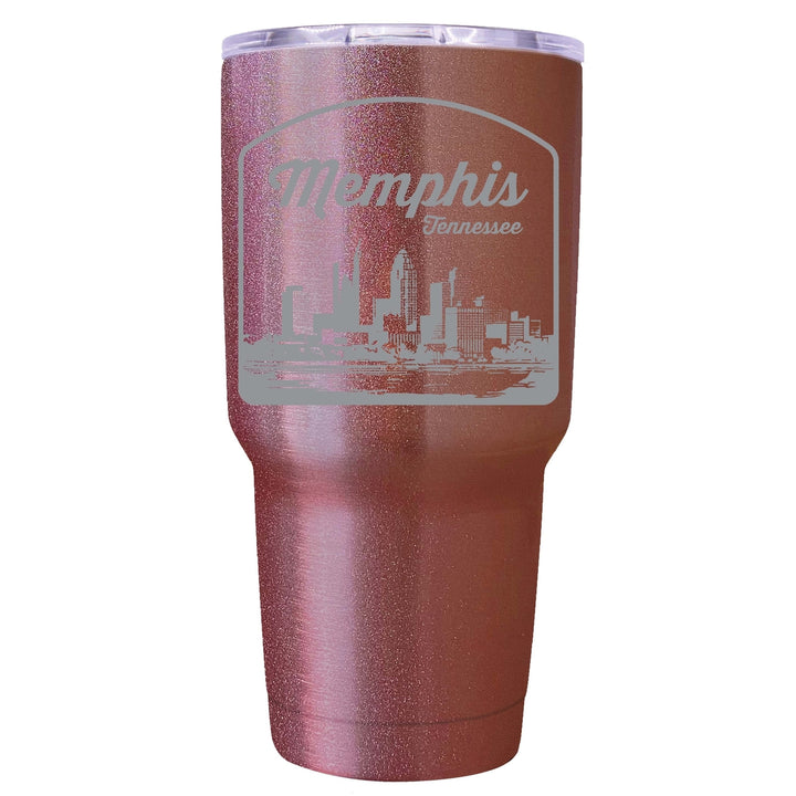 Memphis Tennessee Souvenir 24 oz Engraved Insulated Stainless Steel Tumbler Image 4