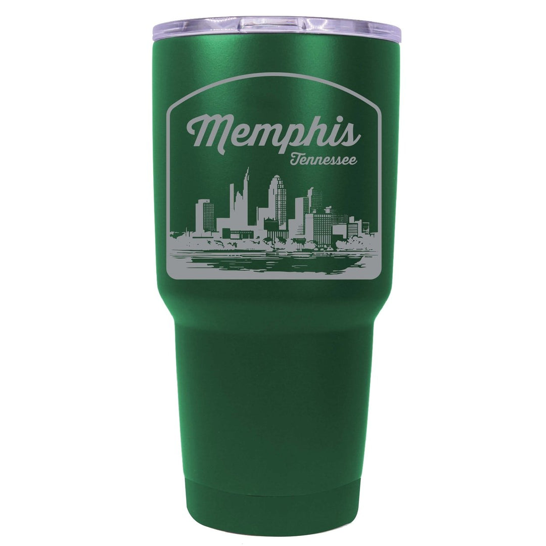 Memphis Tennessee Souvenir 24 oz Engraved Insulated Stainless Steel Tumbler Image 4