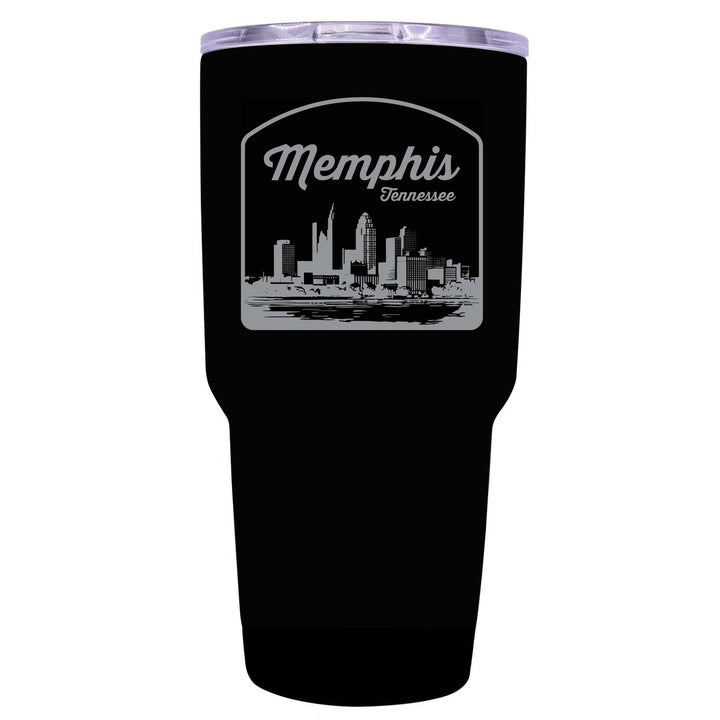 Memphis Tennessee Souvenir 24 oz Engraved Insulated Stainless Steel Tumbler Image 1